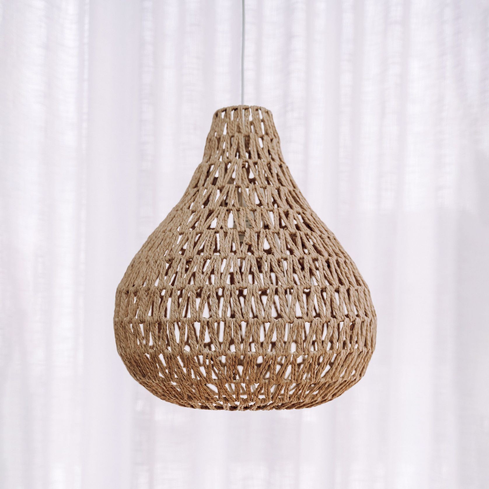 Byron Rope Pendant Light - Natural gallery detail image