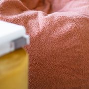 Boucle Fur Bean Bag - Rust gallery detail image