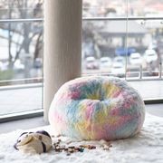 Fur Rainbow Tie Dye Bean Bag - Unicorn Shaggy gallery detail image