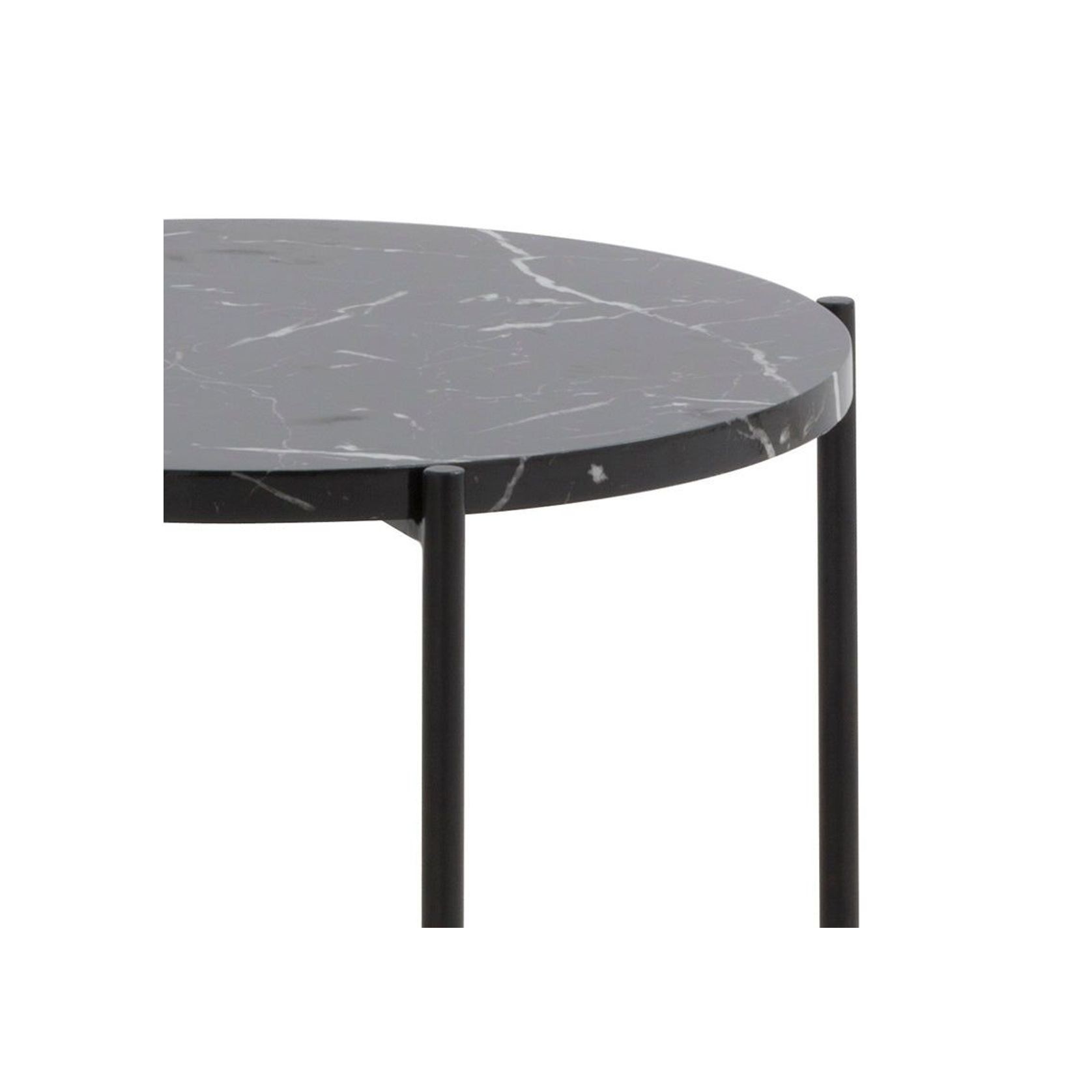 JADEN Side Table Small 45cm - Black & White gallery detail image