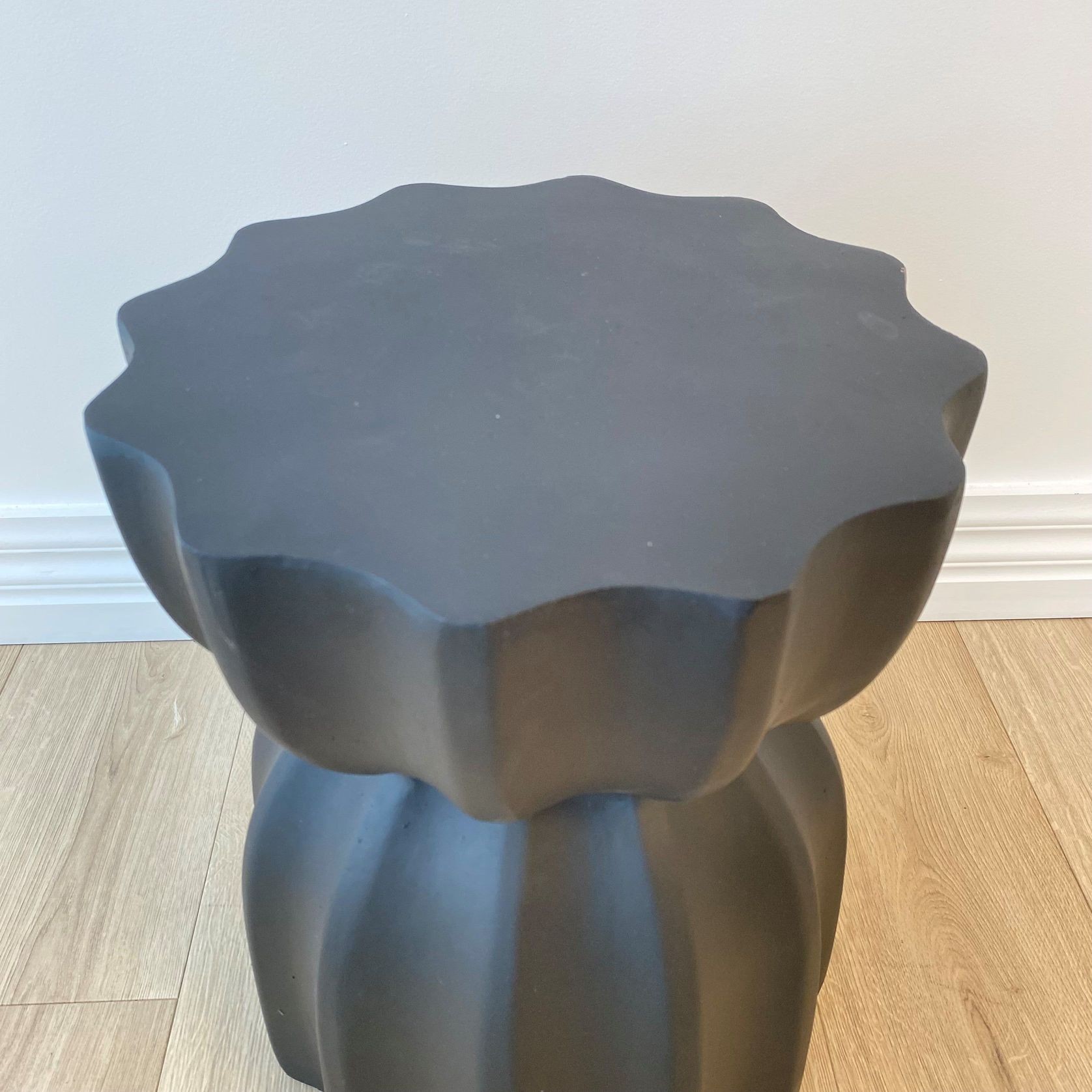 Fluted Side Table- Black gallery detail image