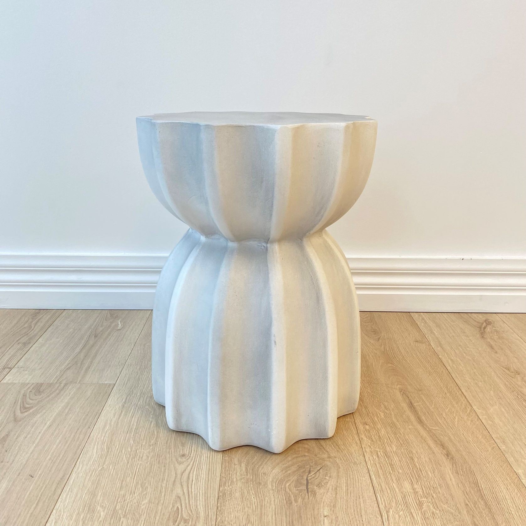 Fluted Side Table- Stone gallery detail image