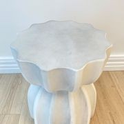 Fluted Side Table- Stone gallery detail image