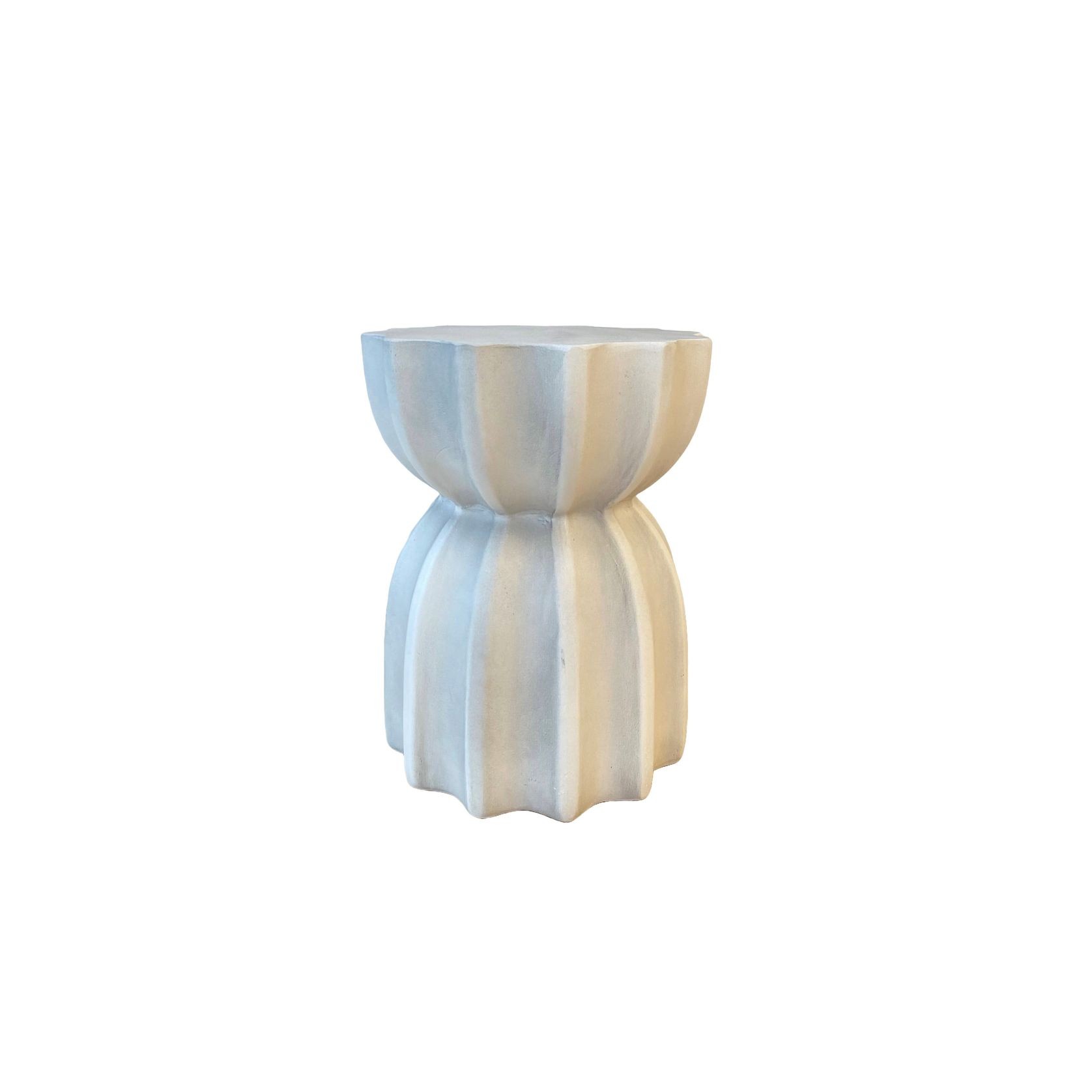 Fluted Side Table- Stone gallery detail image