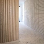 WOODFLEX Flexible Wooden Slat Wall Panel - Oak Veneer - 3000mm x 600mm - Trapezium gallery detail image