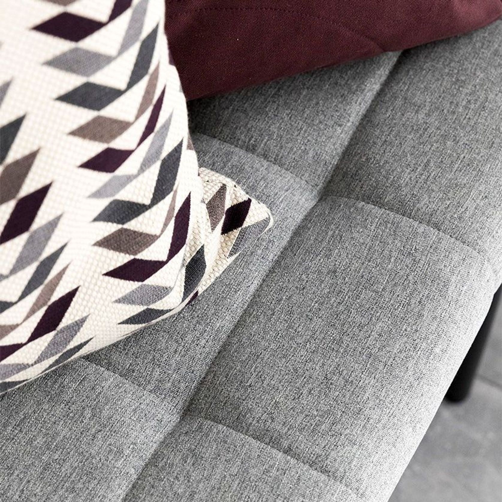 JORY Bench Seat 100CM - Light Grey gallery detail image