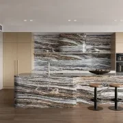 Jurassic Vein Cut Travertine Benchtop gallery detail image