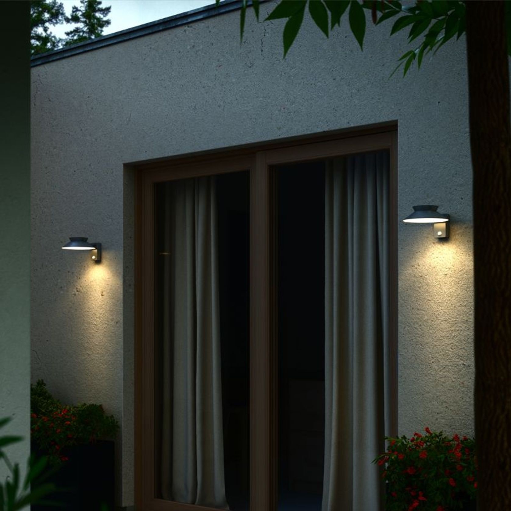 Justina Solar Wall Light gallery detail image