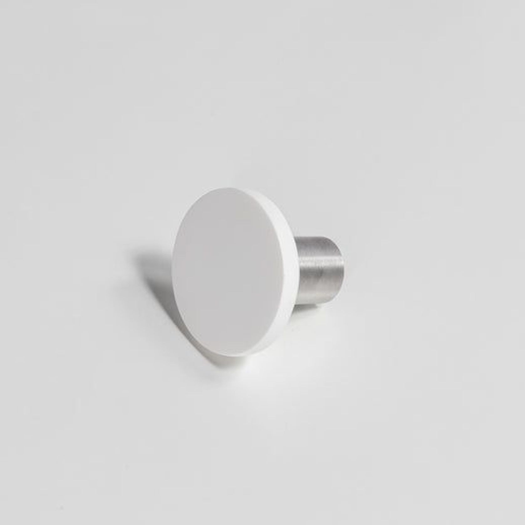 Moderna Stone Towel Hook in Matte White gallery detail image