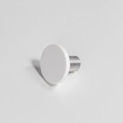 Moderna Stone Towel Hook in Matte White gallery detail image
