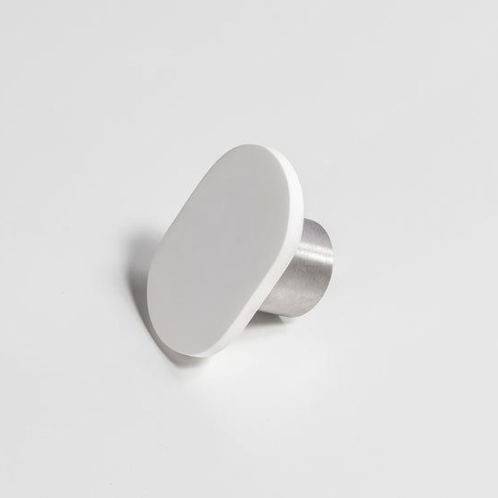 Ferrera Stone Towel Hook in Matte White gallery detail image