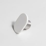 Ferrera Stone Towel Hook in Matte White gallery detail image