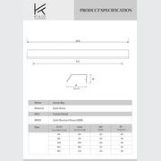 Jervis Bay Solid Brass Lip Pull Cabinet Handles gallery detail image