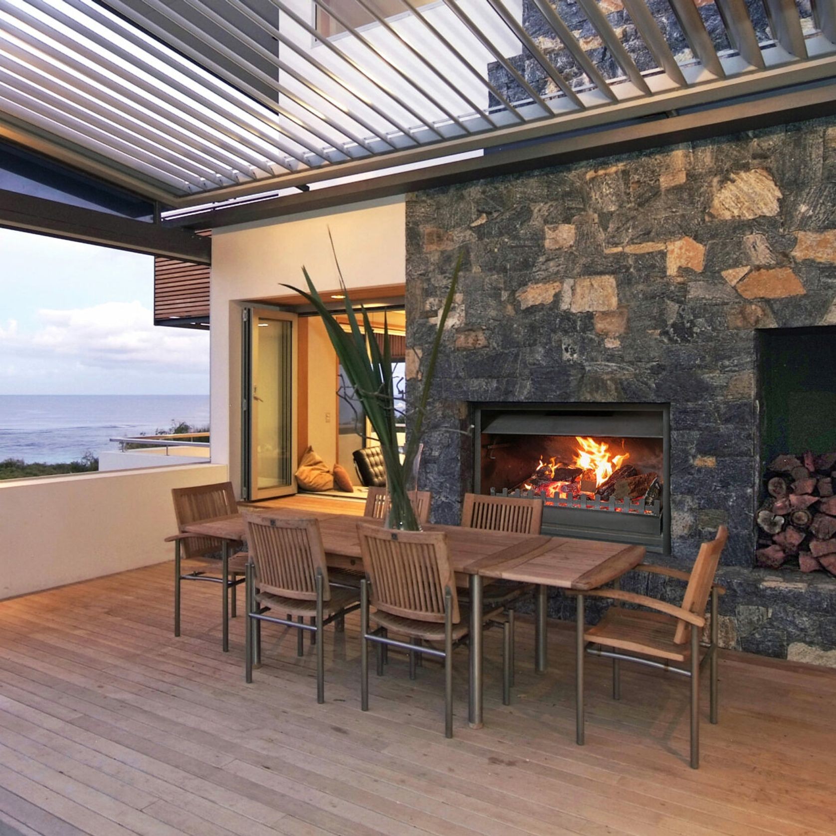 Universal Outdoor Wood Fire gallery detail image