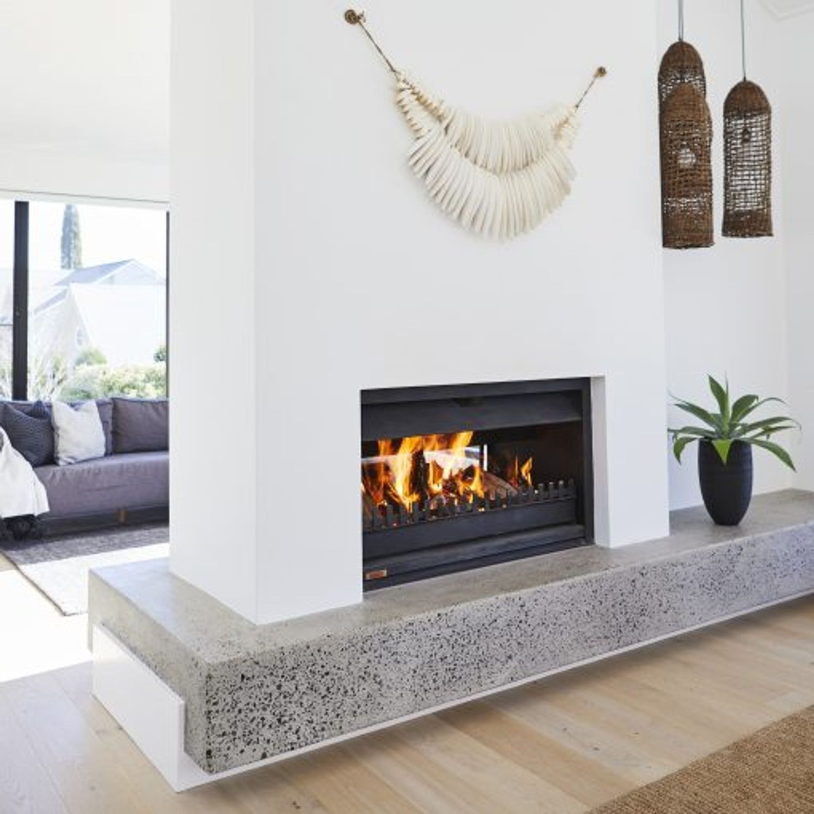 Jetmaster Universal 700 Double Sided Wood Fireplace gallery detail image
