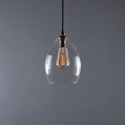 Jules Fine Ribbed Glass Pendant gallery detail image