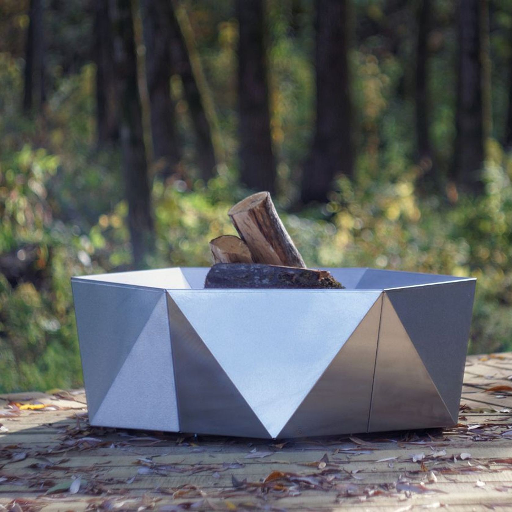 ALFRED RIESS Šešiakampis Stainless Steel Fire Pit gallery detail image