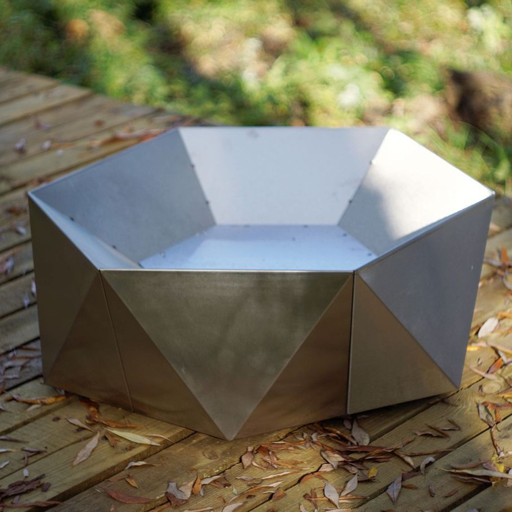 ALFRED RIESS Šešiakampis Stainless Steel Fire Pit gallery detail image