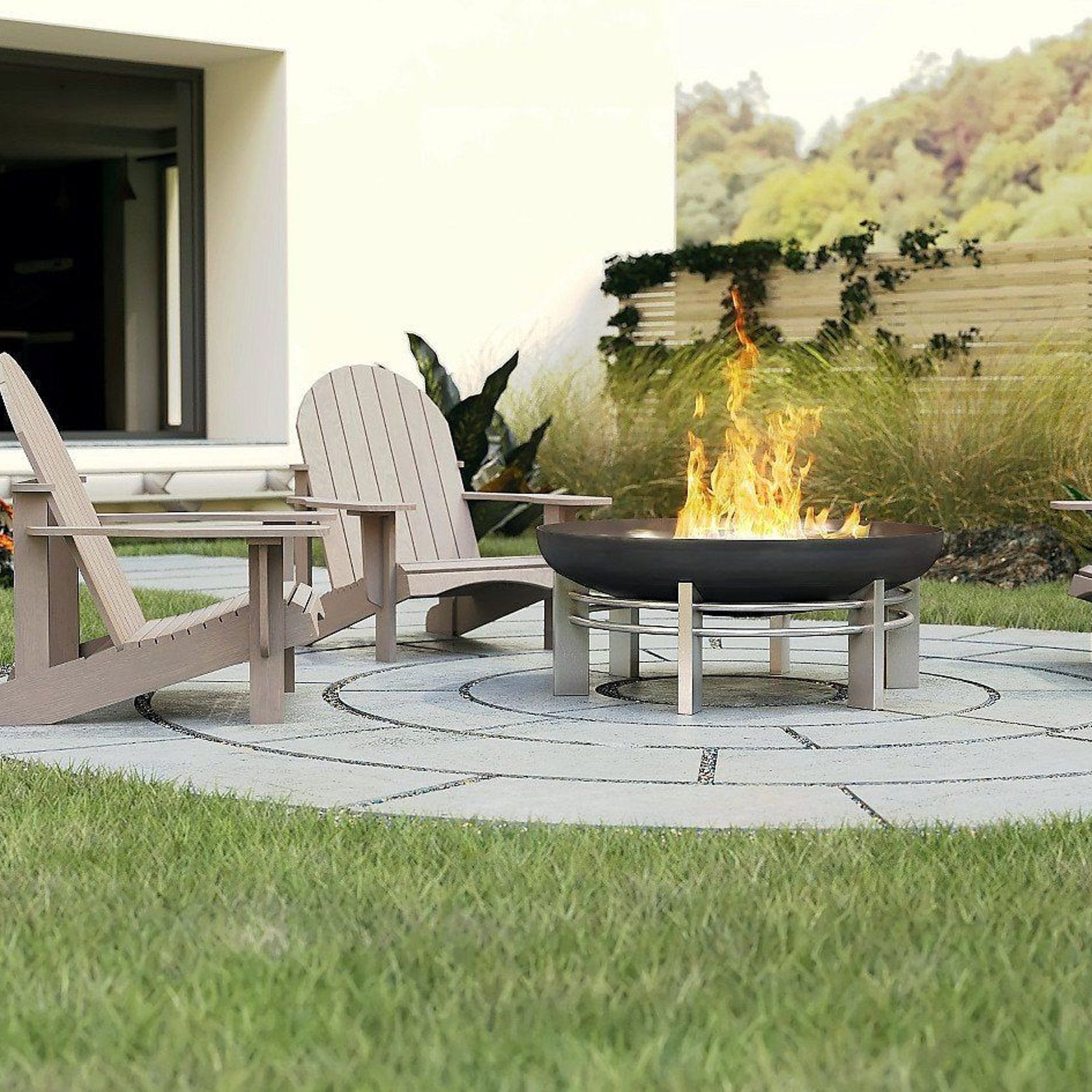 ALFRED RIESS Námafjall Steel Fire Pit - Large gallery detail image