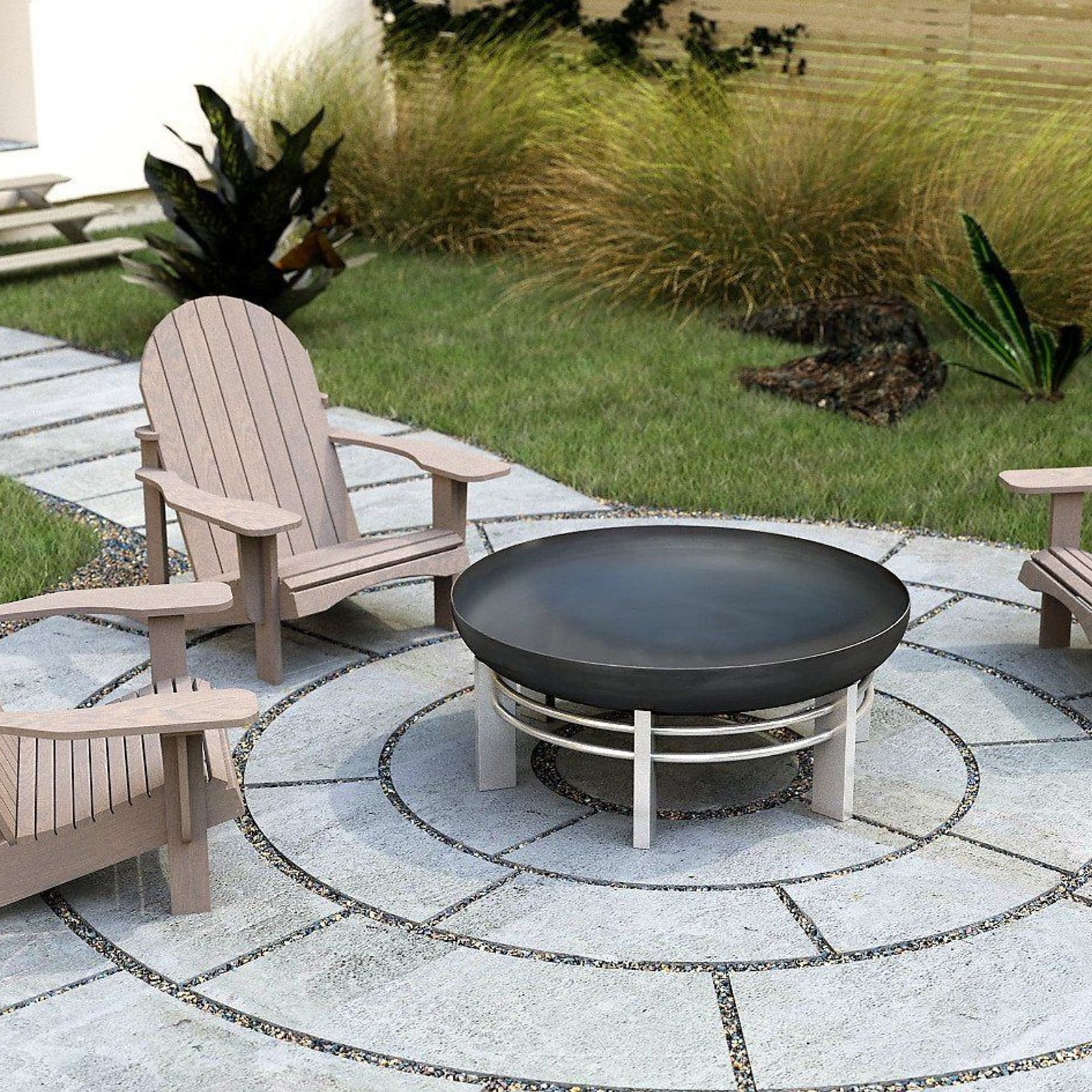 ALFRED RIESS Námafjall Steel Fire Pit - Large gallery detail image