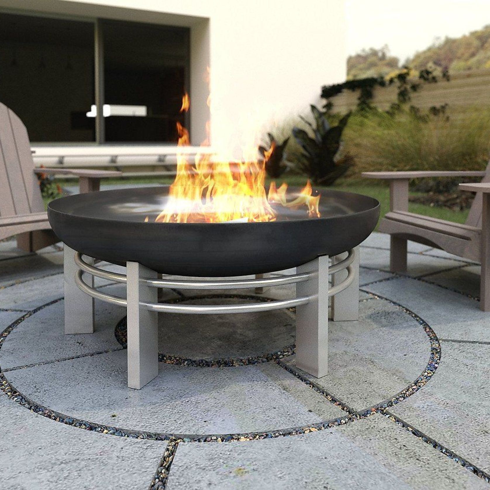 ALFRED RIESS Námafjall Steel Fire Pit - Large gallery detail image