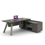 KAISON Executive Desk with Reversible Return 2M - Brown Grey gallery detail image