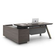 KAISON Executive Desk with Reversible Return 2M - Brown Grey gallery detail image