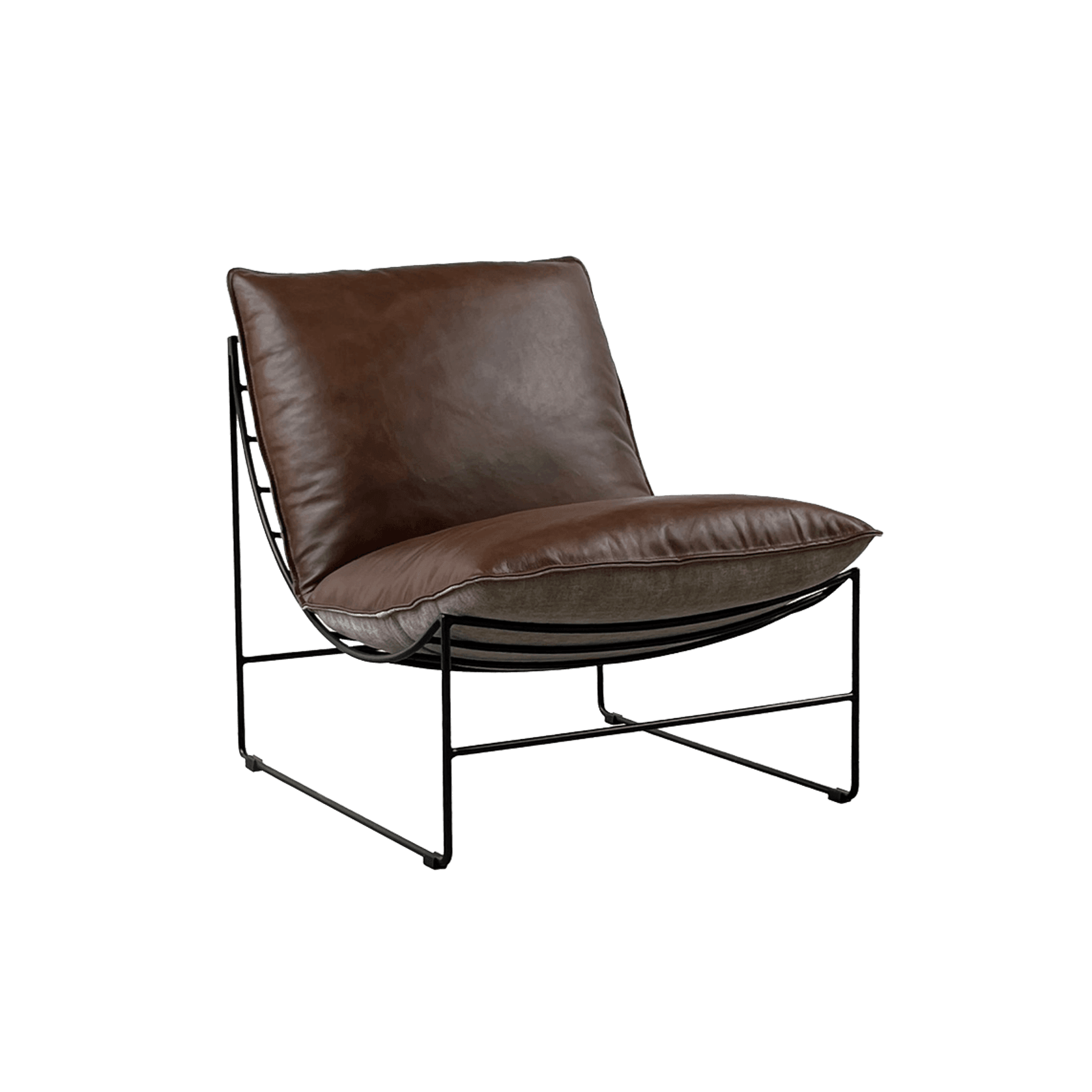 Leonardo Leather Lounge Chair gallery detail image