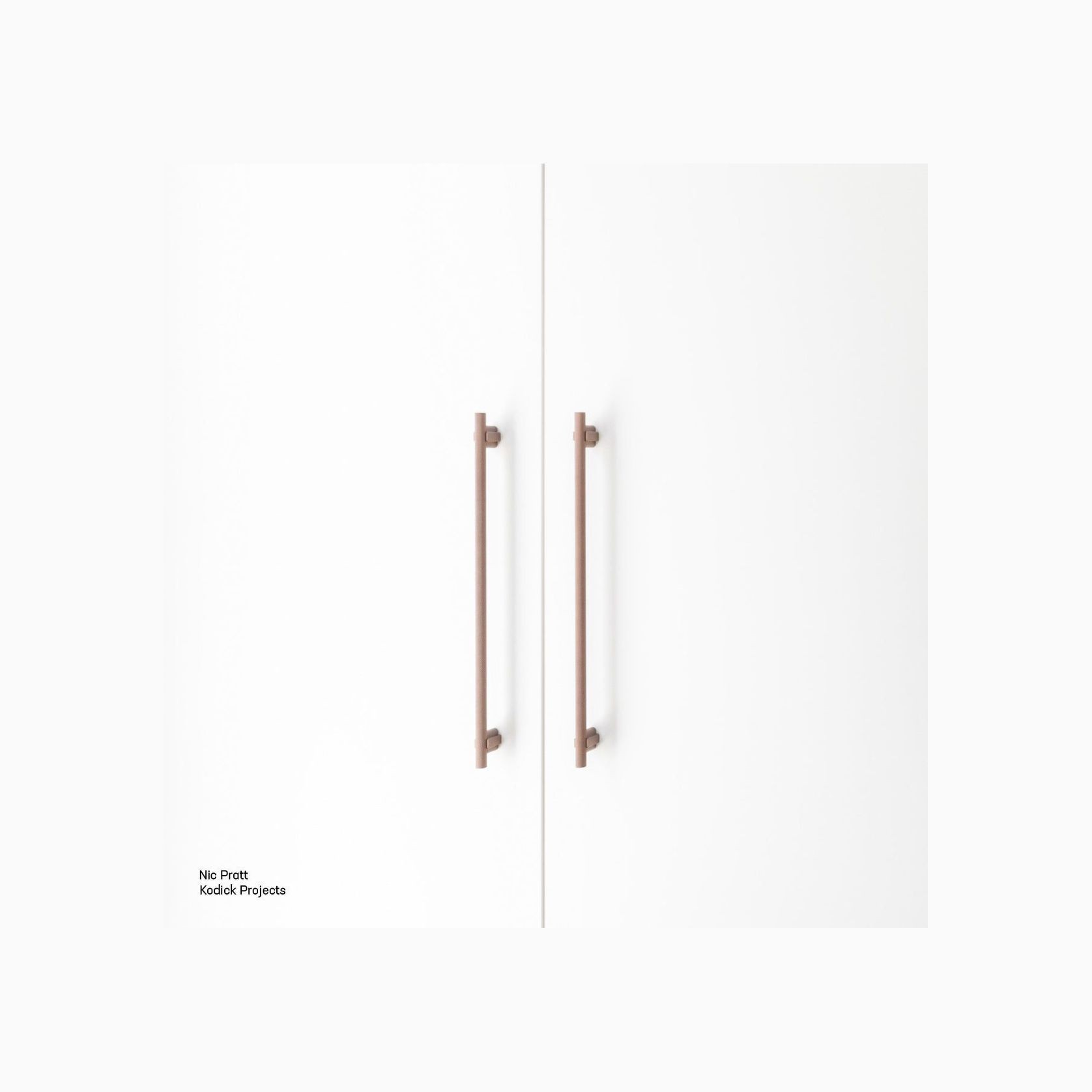 Arezzo Knurled Bar Handle - Double Fixing Post Only gallery detail image