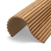 WOODFLEX Flexible Solid Paulownia Wood Slat Wall Panel gallery detail image