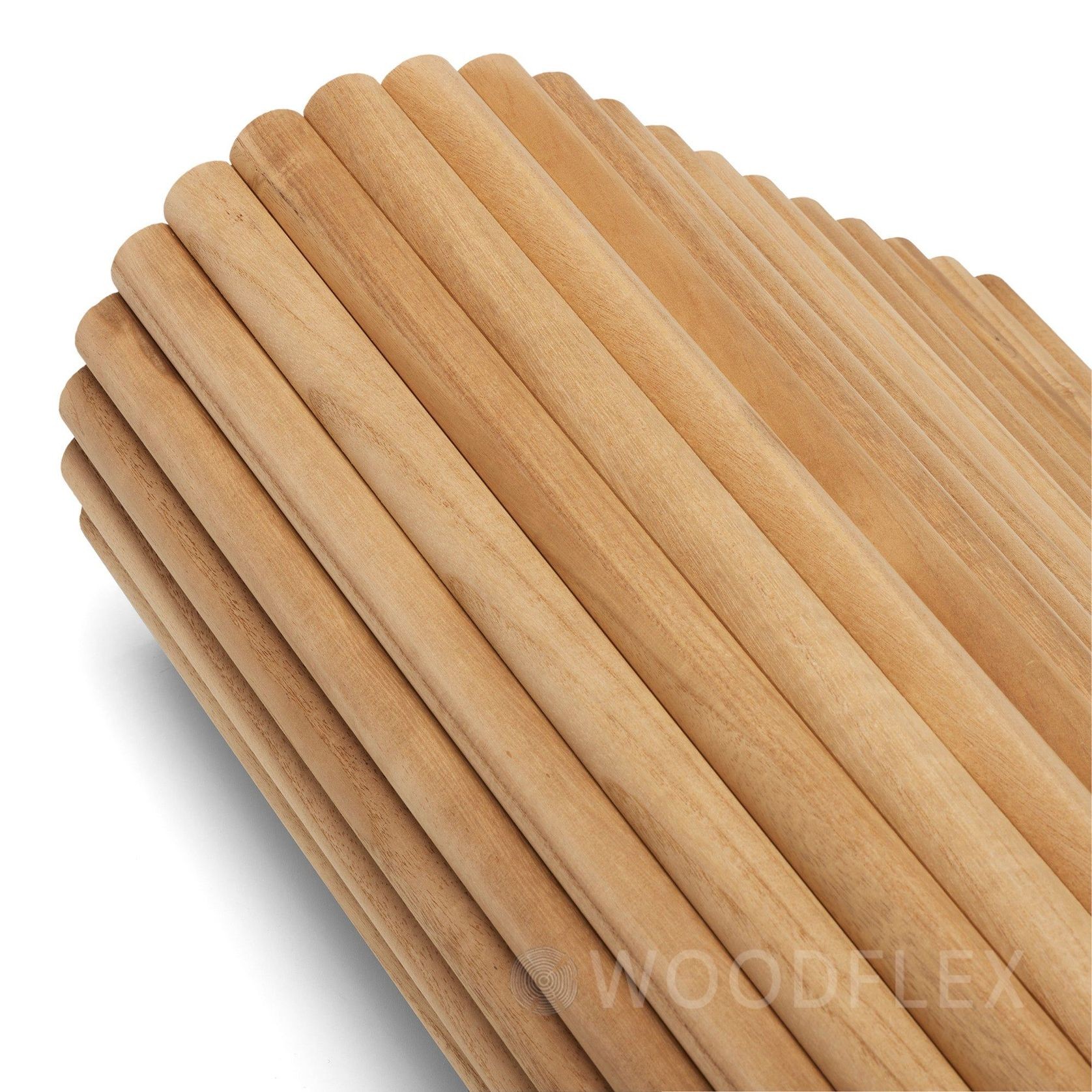 WOODFLEX Flexible Solid Paulownia Wood Slat Wall Panel gallery detail image
