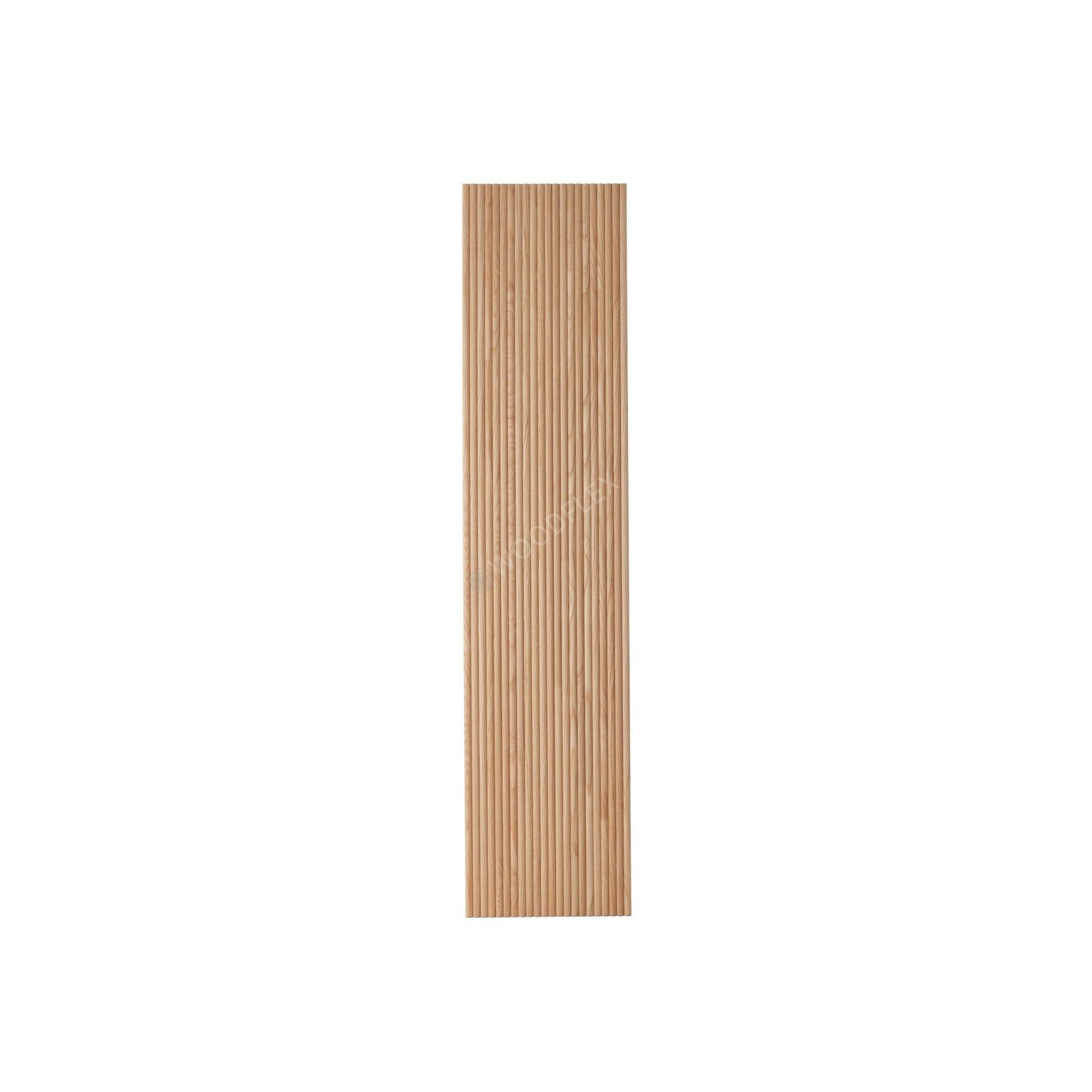 WOODFLEX Flexible Wooden Slat Wall Panel - Oak Veneer - 3000mm x 600mm - Half Round gallery detail image