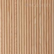 WOODFLEX Flexible Wooden Slat Wall Panel - Oak Veneer - 3000mm x 600mm - Half Round gallery detail image