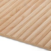 WOODFLEX Flexible Wooden Slat Wall Panel - Oak Veneer - 3000mm x 600mm - Half Round gallery detail image
