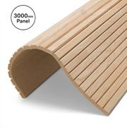 WOODFLEX Flexible Wooden Slat Wall Panel - Oak Veneer - 3000mm x 600mm - Trapezium gallery detail image