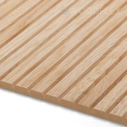 WOODFLEX Flexible Wooden Slat Wall Panel - Oak Veneer - 3000mm x 600mm - Trapezium gallery detail image