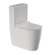 Kube X Rimless Back To Wall Toilet Suite Matt White Slim Seat gallery detail image