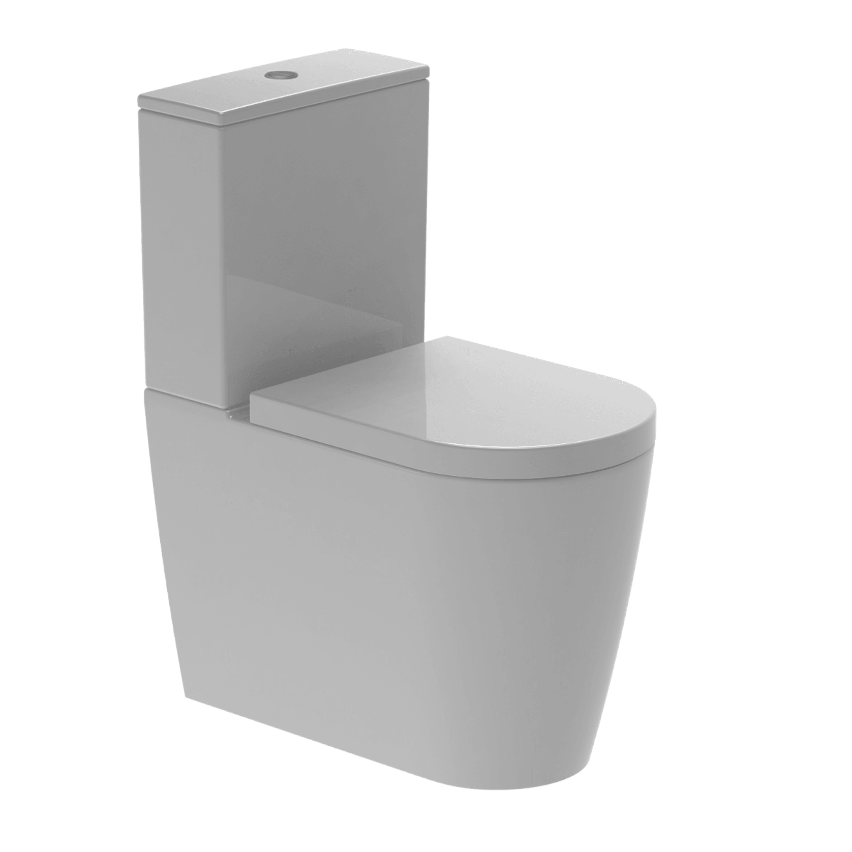 Kube X Rimless Back To Wall Toilet Suite Gloss White Thick Seat gallery detail image