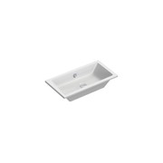 Kube X 80 Inset Basin Matt Gloss White gallery detail image