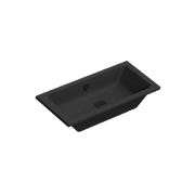 Kube X 80 Inset Basin Matt Black gallery detail image
