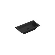 Kube X 80 Inset Basin Matt Black gallery detail image