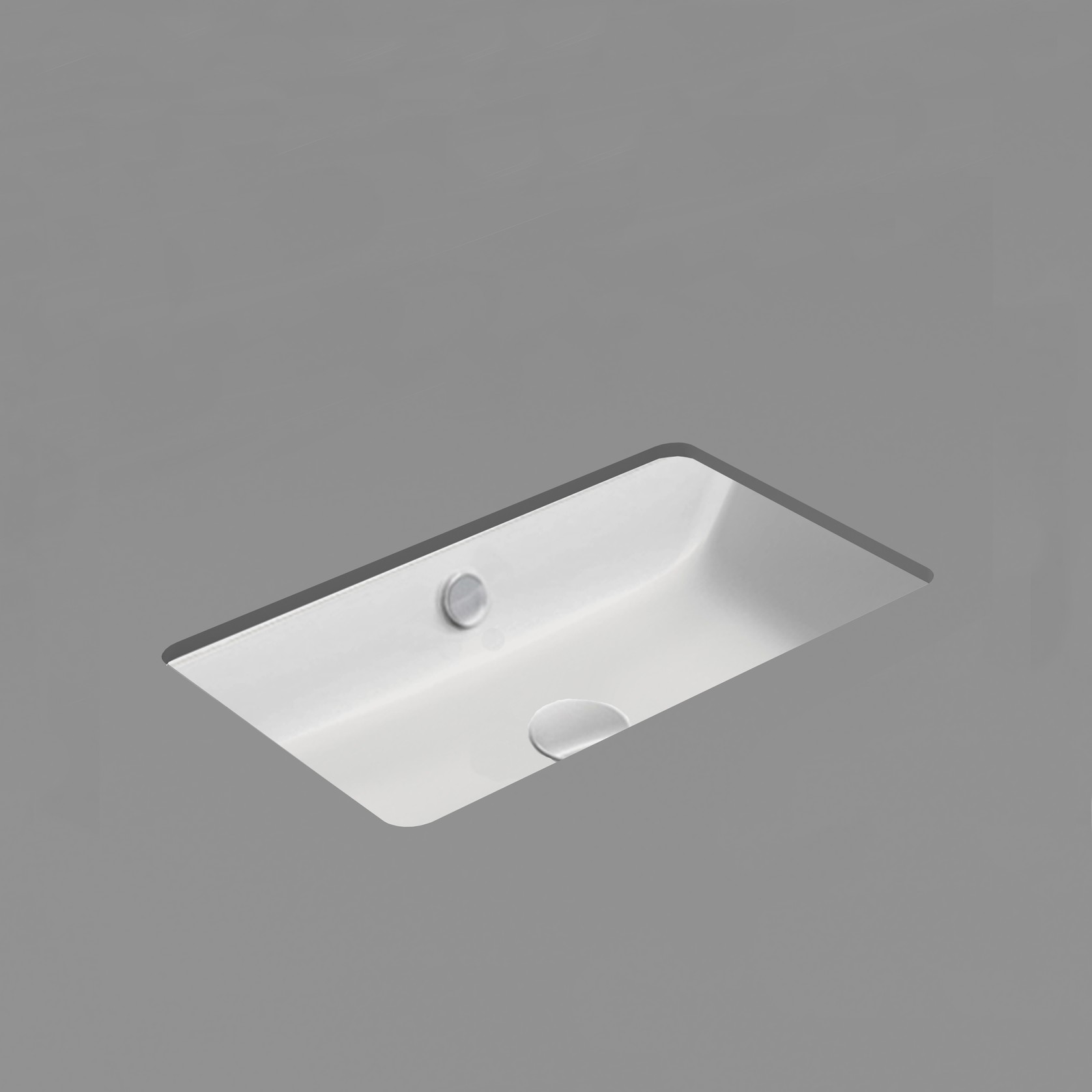 Kube X 80 Undermount Basin Matt White gallery detail image