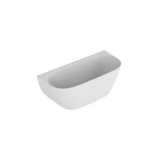 Kurv 1600 Back To Wall Bath Matt White gallery detail image