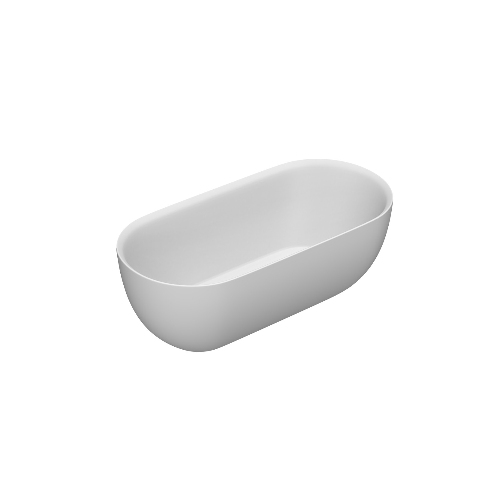 Kurv 1600 Freestanding Bath Matt White gallery detail image