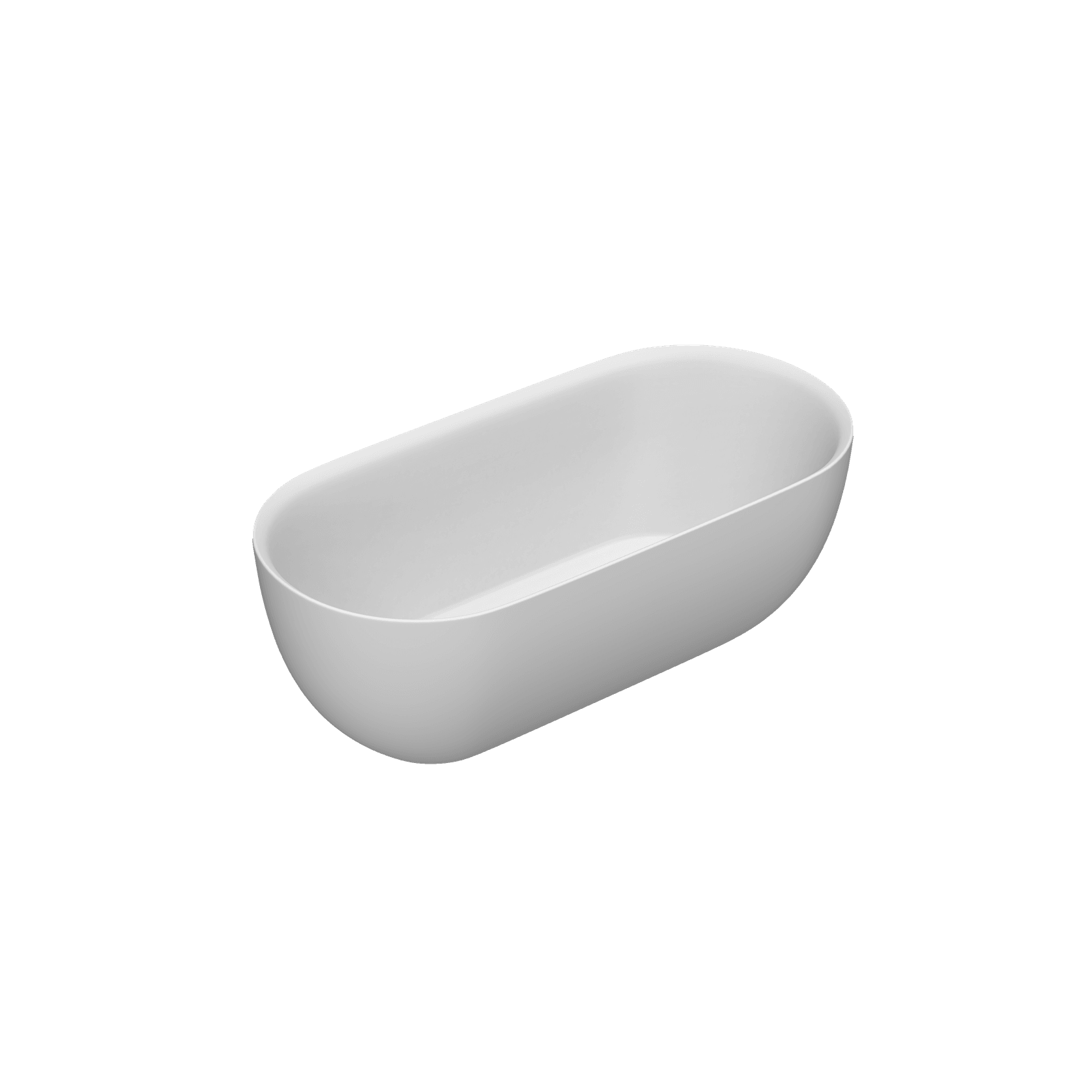 Kurv 1600 Freestanding Bath Matt White gallery detail image