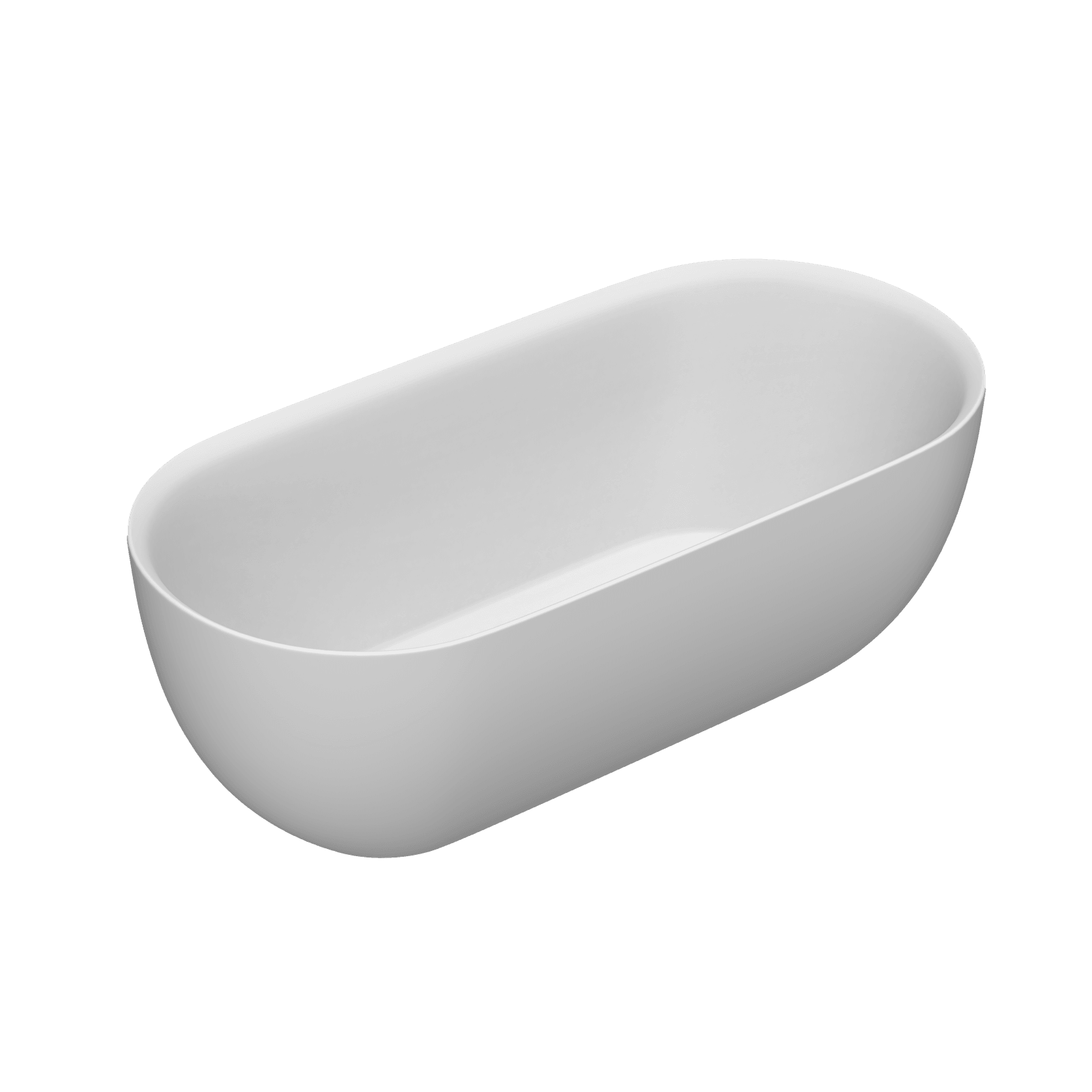 Kurv 1600 Freestanding Bath Matt White gallery detail image