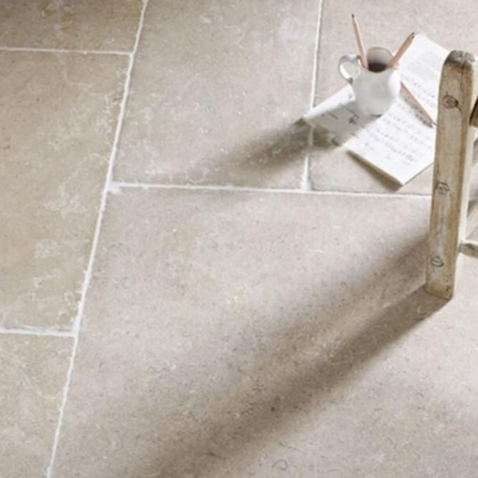 12mm Katarina Limestone French Pattern  - Tumbled gallery detail image