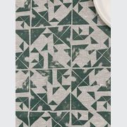 Hand-printed 100% Linen Tea Towel - Foundation, Green gallery detail image