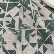 Hand-printed 100% Linen Tea Towel - Foundation, Green gallery detail image
