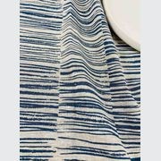 Hand-printed 100% Linen Tea Towel - Twigs, Navy Blue gallery detail image